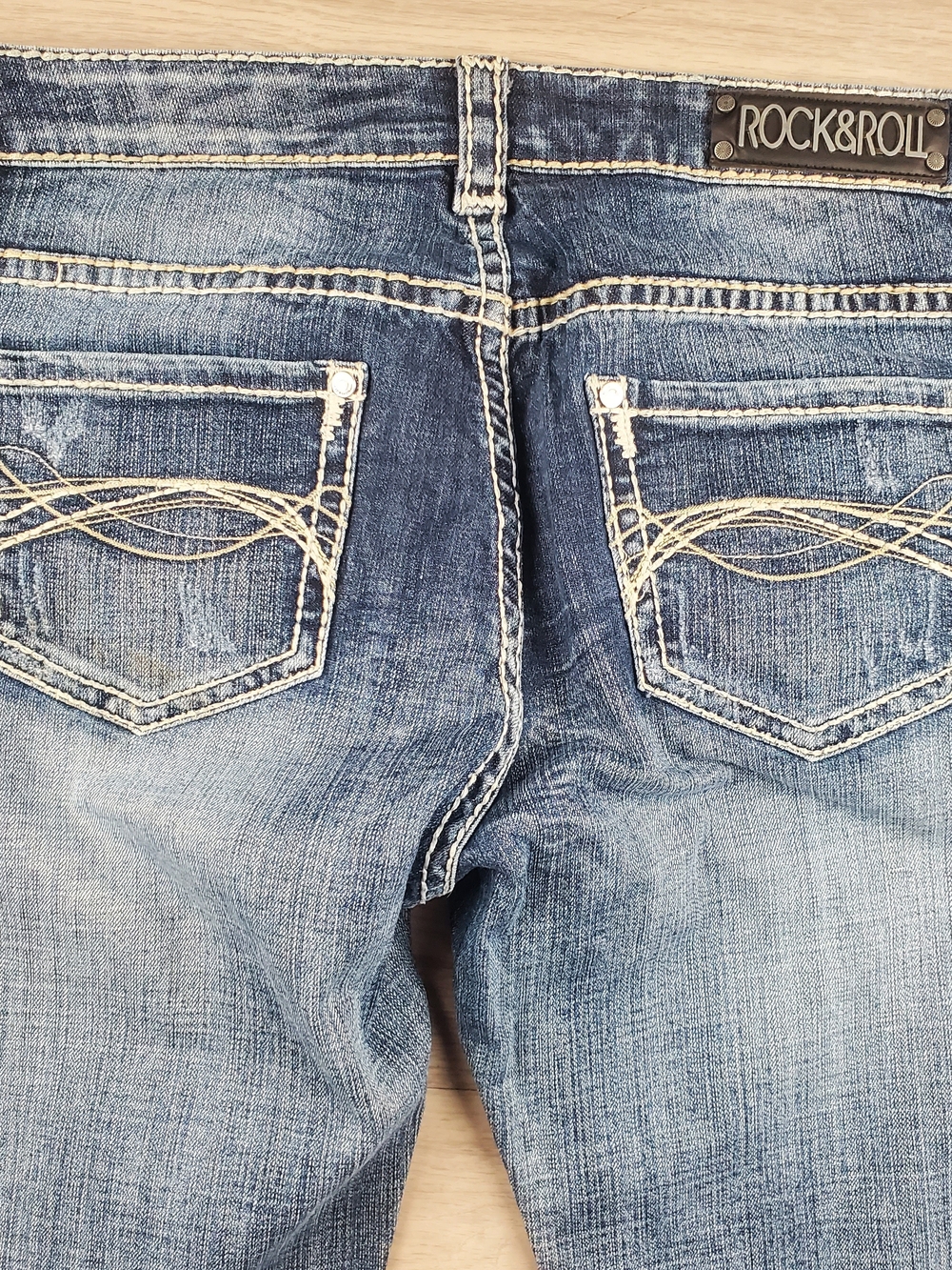 Riding Jean Straight Leg Jeans in Faded Blue - Picture 11 of 12